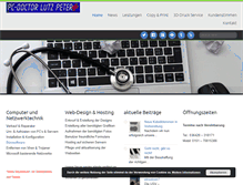 Tablet Screenshot of pcdoctor-lp.de